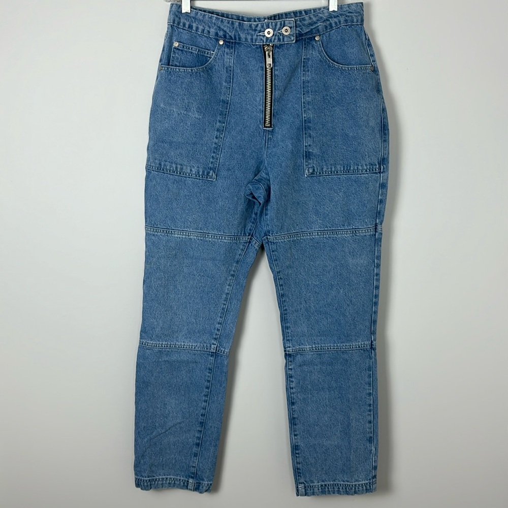 Ragged Jeans with zipper SIZE 34